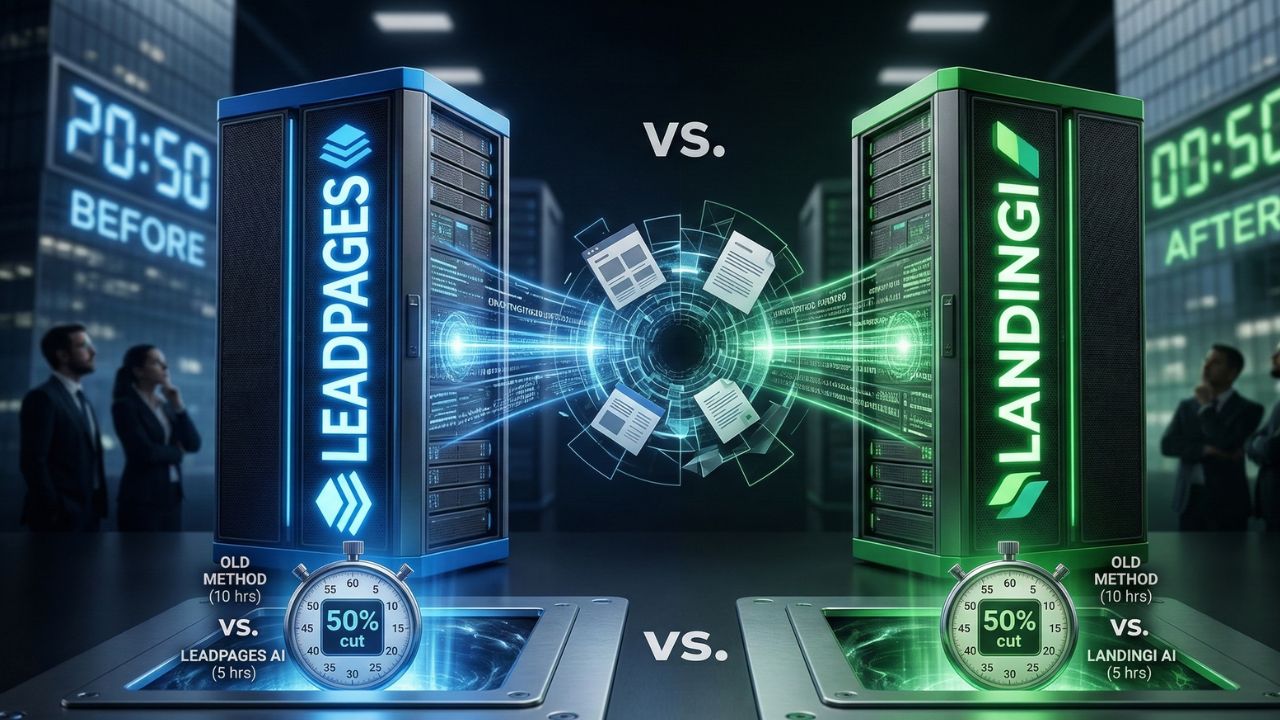 leadpages vs landingi ai: Cut Setup Time by 50%