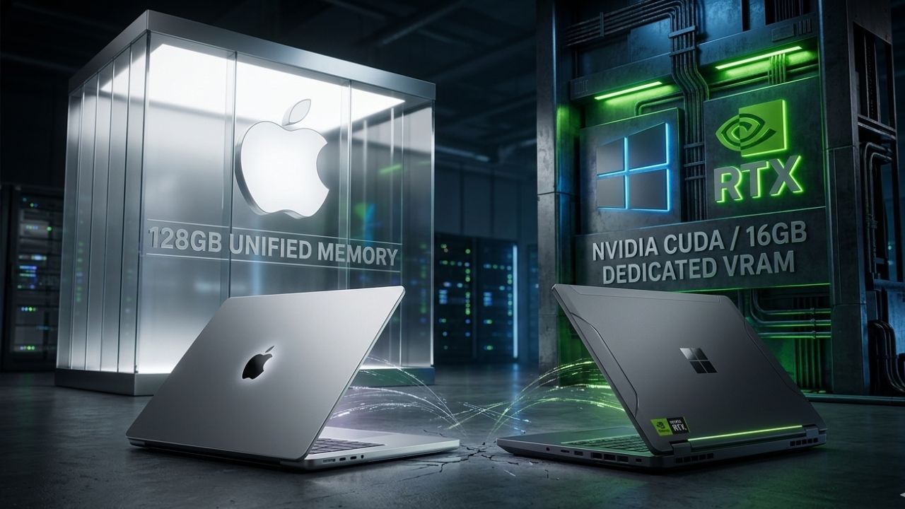 Comparison between Macbook M4 Max and Windows for AI development