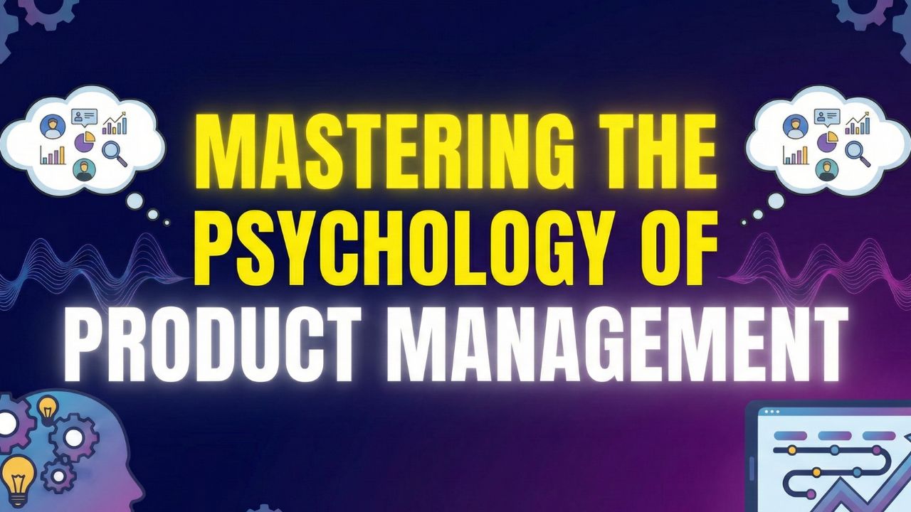 A representation of the balance between data and psychology in product leadership.