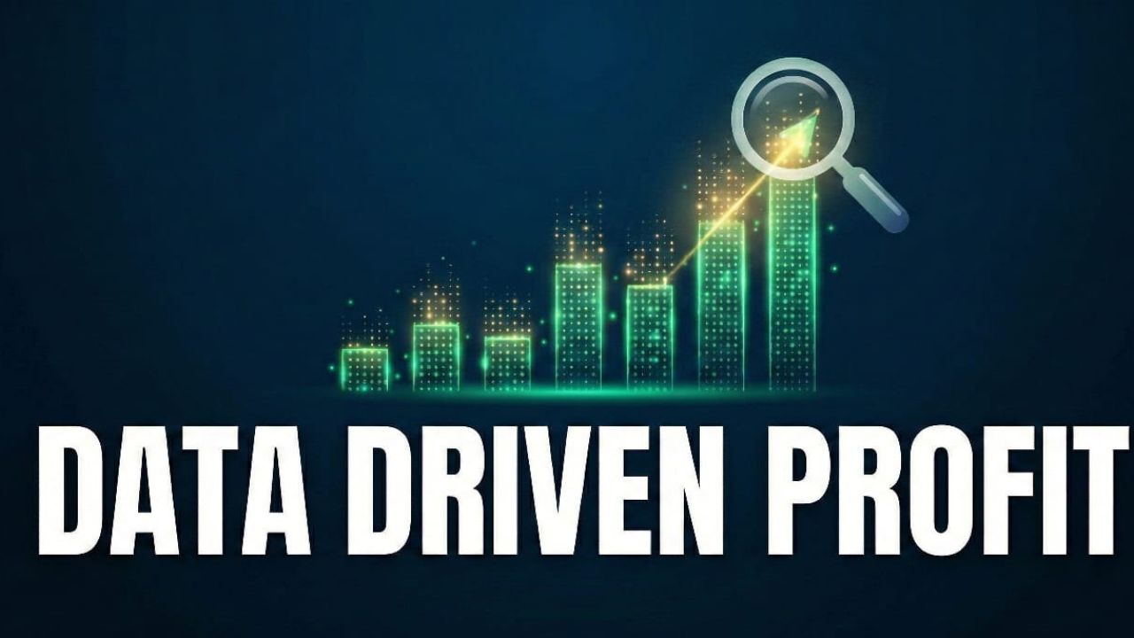 A dashboard showing business metrics and future predictions.