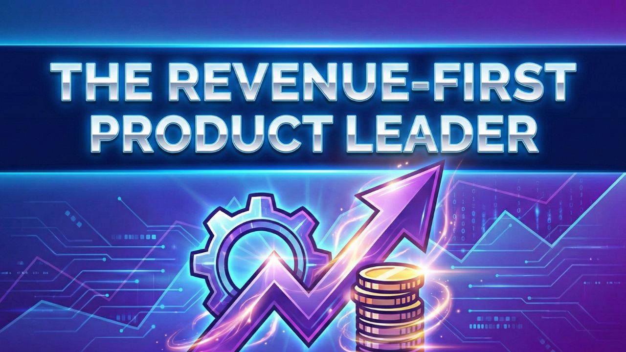 A graphical representation of the Revenue-First Product Leader orchestrating revenue streams and hybrid growth models in 2026.